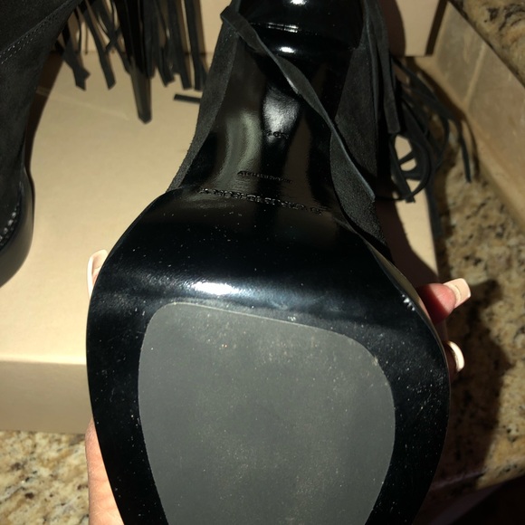 Burberry Nadie Suede Fringe Ankle Boot - Picture 4 of 7